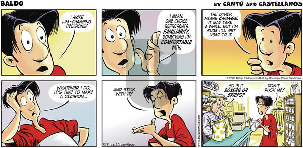 Baldo on Sunday October 8, 2000 Comic Strip
