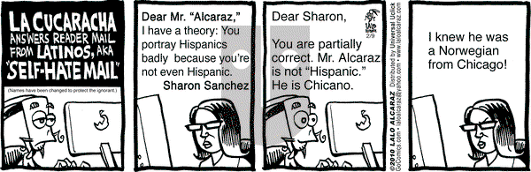 La Cucaracha on Tuesday February 9, 2010 Comic Strip