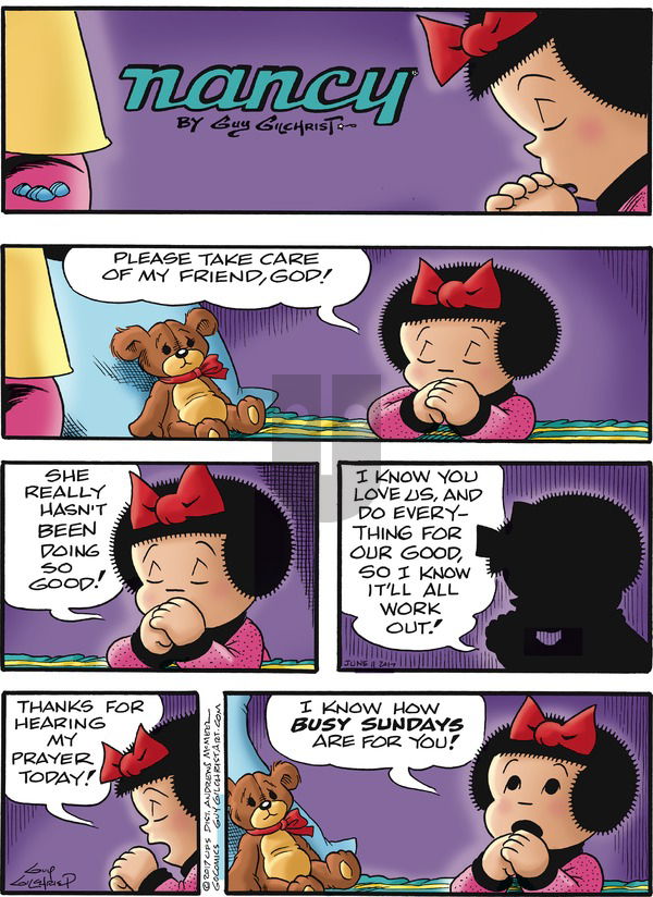 Nancy on Sunday June 11, 2017 Comic Strip