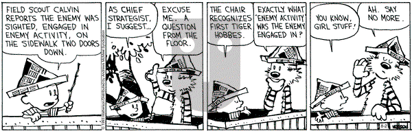 Calvin and Hobbes - Wednesday August 2, 2023 Comic Strip