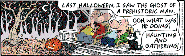Frank and Ernest on Thursday October 31, 2013 Comic Strip
