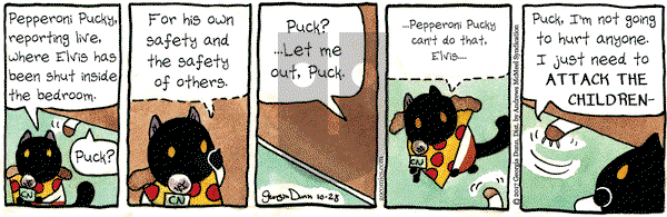 Breaking Cat News on Saturday October 28, 2017 Comic Strip