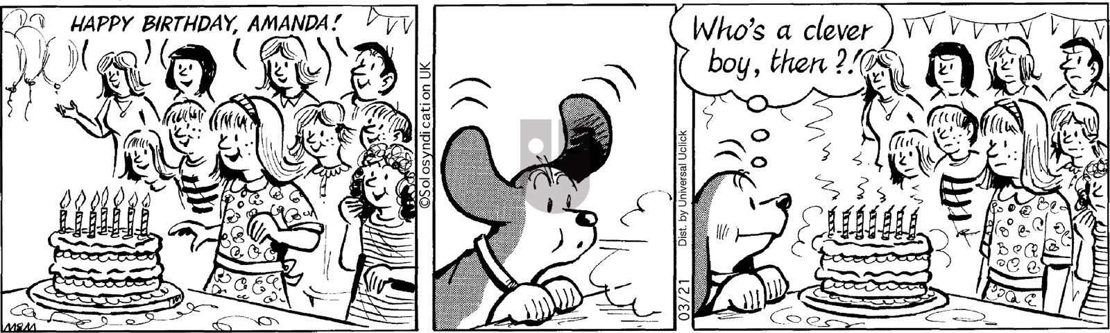 Fred Basset on Friday March 21, 2014 Comic Strip