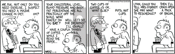 FoxTrot on Tuesday November 13, 1990 Comic Strip
