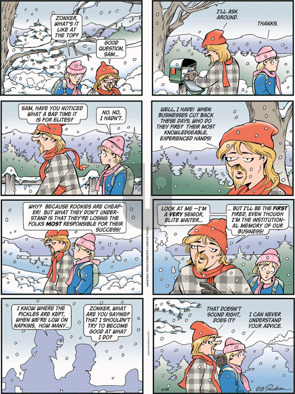 Doonesbury - Sunday December 28, 2008 Comic Strip
