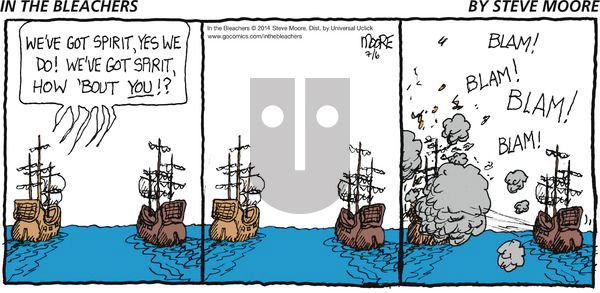 In the Bleachers - Sunday July 6, 2014 Comic Strip