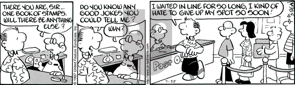 Drabble on Friday July 25, 1997 Comic Strip