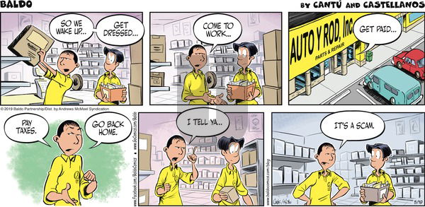 Baldo on Sunday May 19, 2019 Comic Strip
