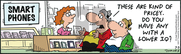 Frank and Ernest on Monday July 3, 2017 Comic Strip