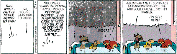 Over the Hedge on Saturday January 12, 2013 Comic Strip