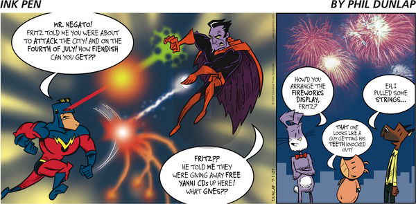 Ink Pen on Sunday July 1, 2007 Comic Strip