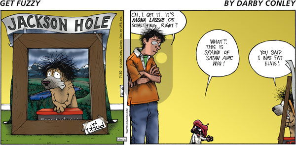 Get Fuzzy on Sunday July 30, 2006 Comic Strip