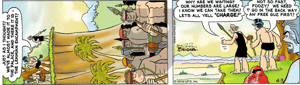 Alley Oop on Saturday April 3, 2010 Comic Strip
