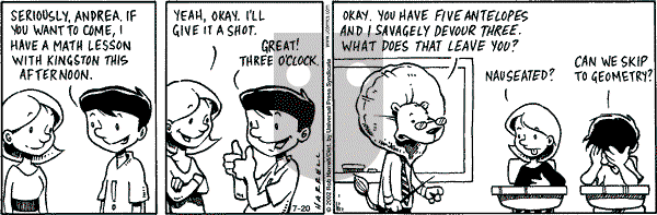 Big Top on Saturday July 20, 2002 Comic Strip