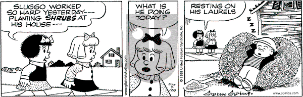 Nancy on Friday July 9, 1999 Comic Strip