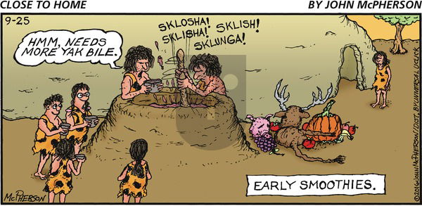 Close to Home on Sunday September 25, 2016 Comic Strip