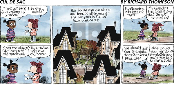 Cul de Sac on Sunday October 4, 2015 Comic Strip