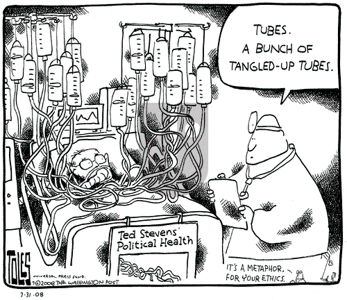 Tom Toles on Thursday September 18, 2008 Comic Strip