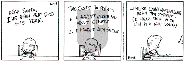 Grand Avenue on Wednesday December 11, 2002 Comic Strip