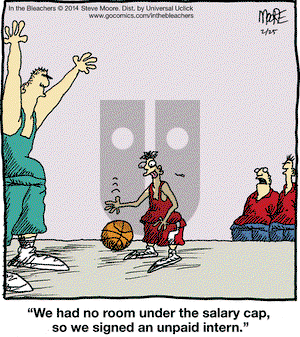 In the Bleachers on Tuesday February 25, 2014 Comic Strip