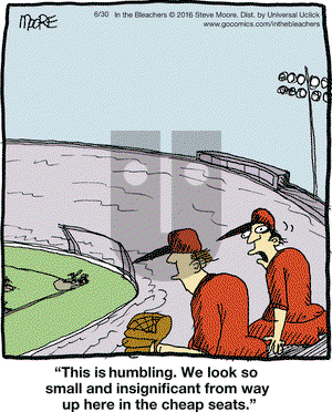 In the Bleachers on Thursday June 30, 2016 Comic Strip