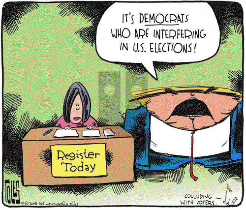 Tom Toles on Monday October 15, 2018 Comic Strip