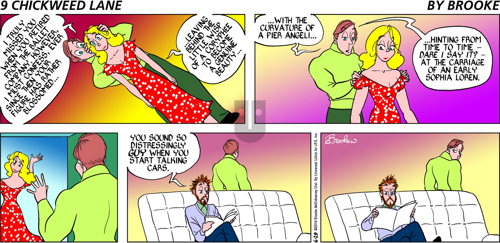 9 Chickweed Lane on Sunday June 29, 2014 Comic Strip