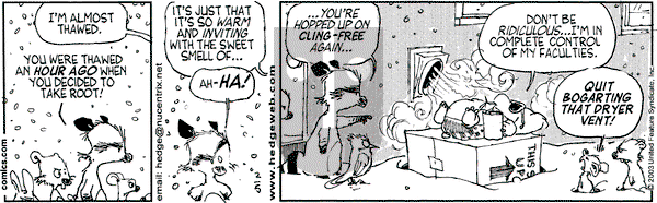 Over the Hedge on Wednesday February 5, 2003 Comic Strip