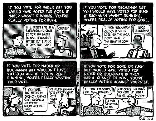 Ted Rall on Thursday October 26, 2000 Comic Strip