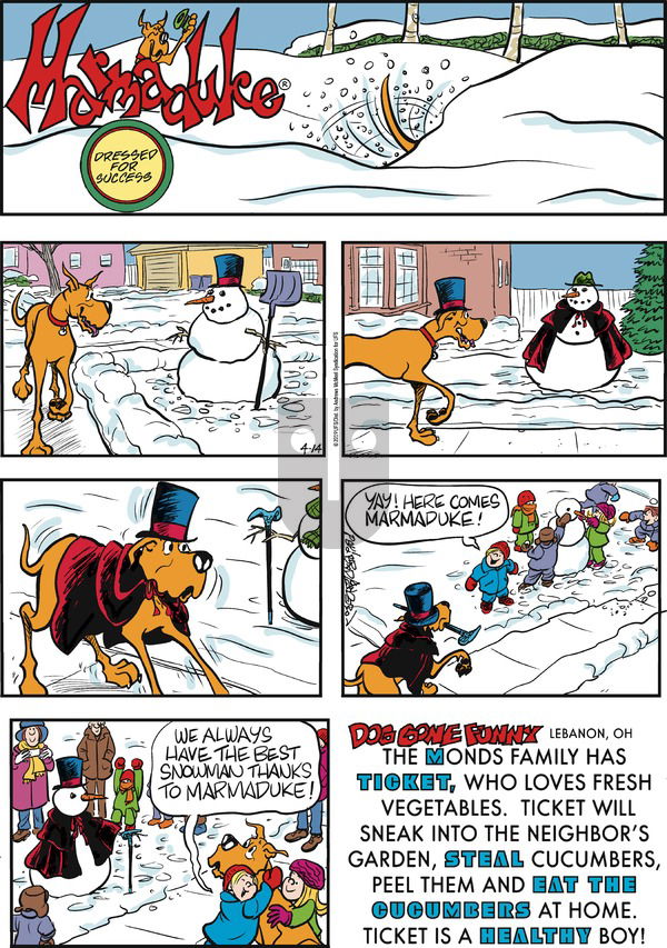Marmaduke on Sunday April 14, 2019 Comic Strip