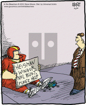 In the Bleachers on Wednesday December 10, 2014 Comic Strip
