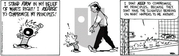 Calvin and Hobbes on Saturday October 18, 2014 Comic Strip