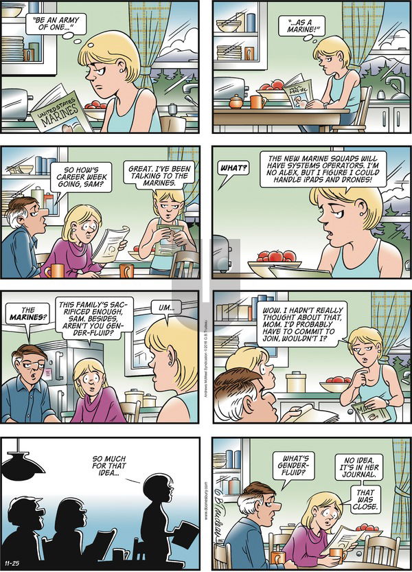 Doonesbury - Sunday November 25, 2018 Comic Strip