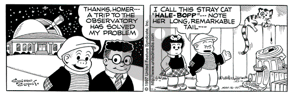 Nancy on Friday May 16, 1997 Comic Strip