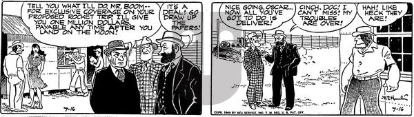 Alley Oop on Saturday July 16, 1949 Comic Strip