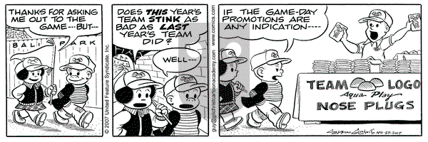 Nancy on Friday April 27, 2007 Comic Strip