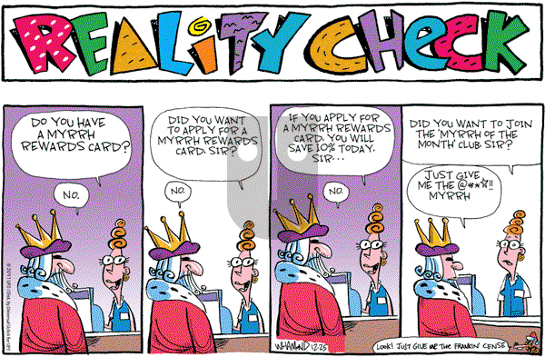 Reality Check on Sunday December 25, 2011 Comic Strip