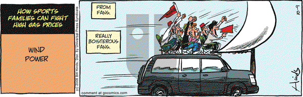 Cleats on Thursday October 9, 2008 Comic Strip