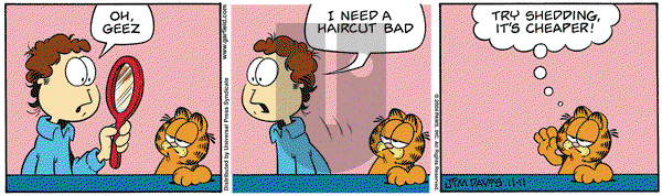 Garfield on Thursday November 11, 2004 Comic Strip