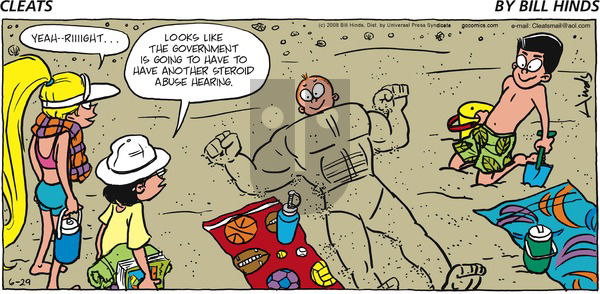 Cleats on Sunday June 29, 2008 Comic Strip