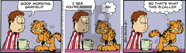 Garfield on Monday August 1, 2011 Comic Strip