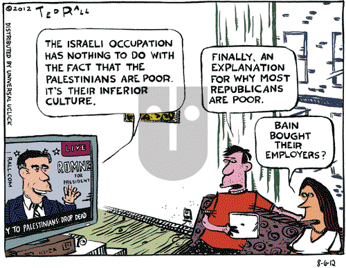 Ted Rall on Monday August 6, 2012 Comic Strip