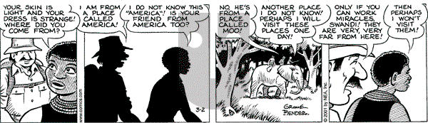 Alley Oop on Friday March 2, 2001 Comic Strip