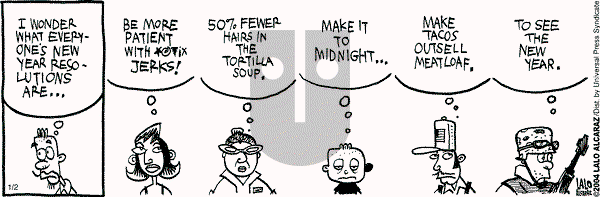 La Cucaracha on Friday January 2, 2004 Comic Strip