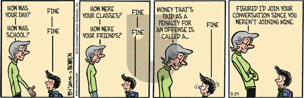 Grand Avenue on Monday November 29, 2010 Comic Strip