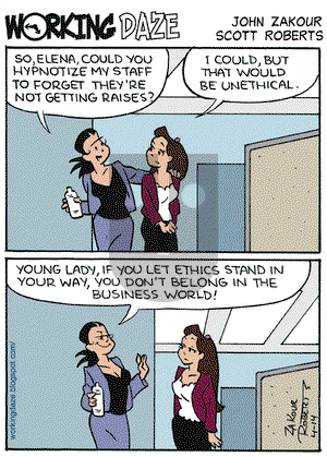 Working Daze on Tuesday April 14, 2009 Comic Strip