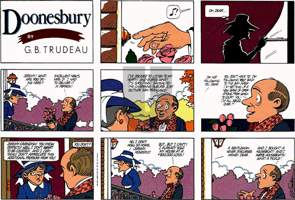 Doonesbury on Sunday October 28, 1990 Comic Strip