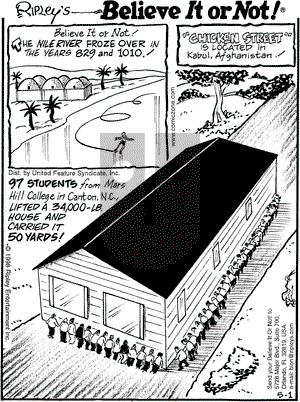 Ripley's Believe It or Not on Friday May 1, 1998 Comic Strip