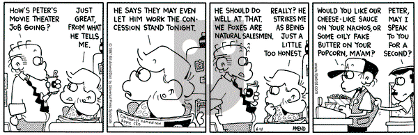 FoxTrot on Wednesday June 11, 1997 Comic Strip