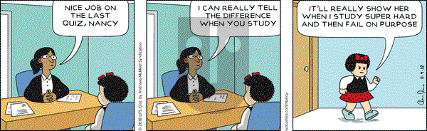 Nancy on Friday November 9, 2018 Comic Strip